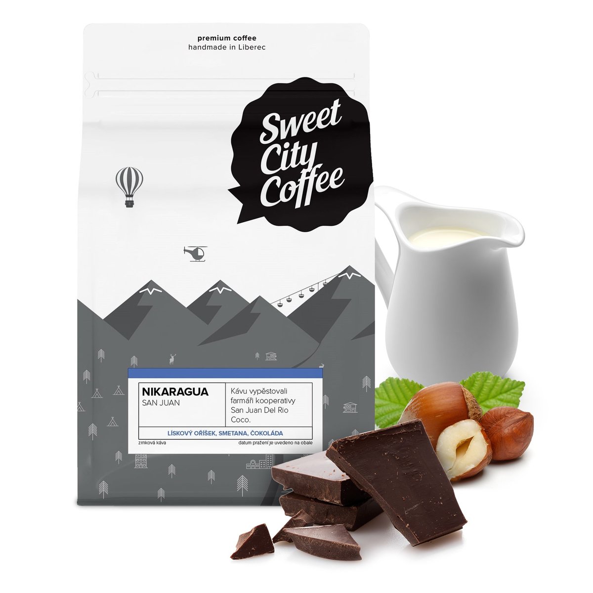 Sweet city coffee Nikaragua espresso zrnková káva