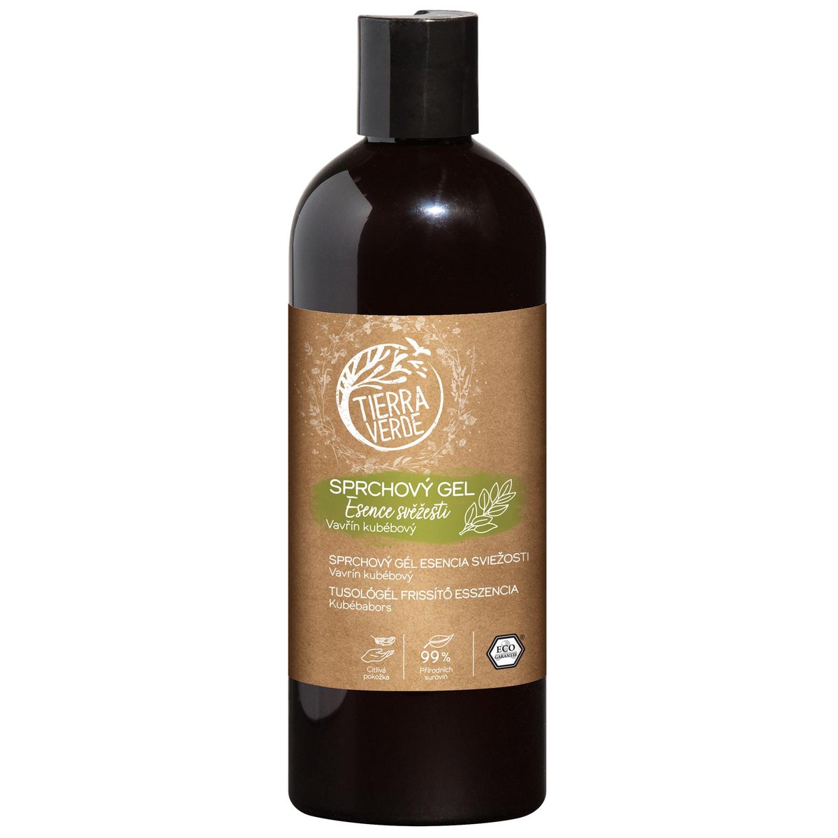 Tierra Verde Sprchový gel Esence svěžesti vavřín kubébový