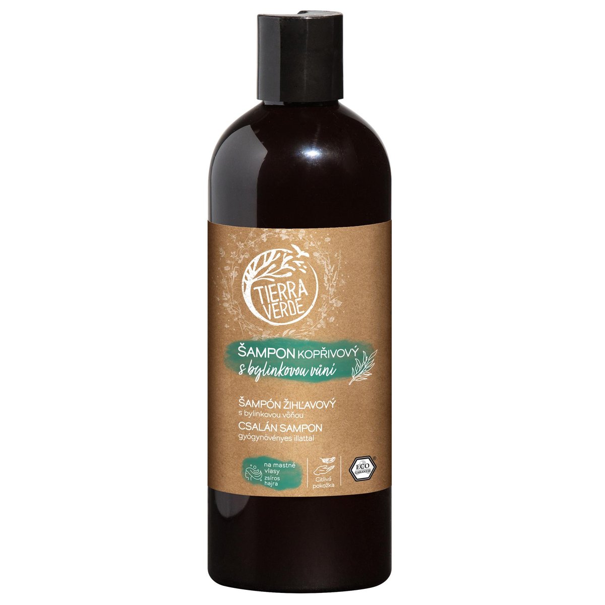 Tierra Verde Kopřivový šampon na mastné vlasy s bylinkovou vůní