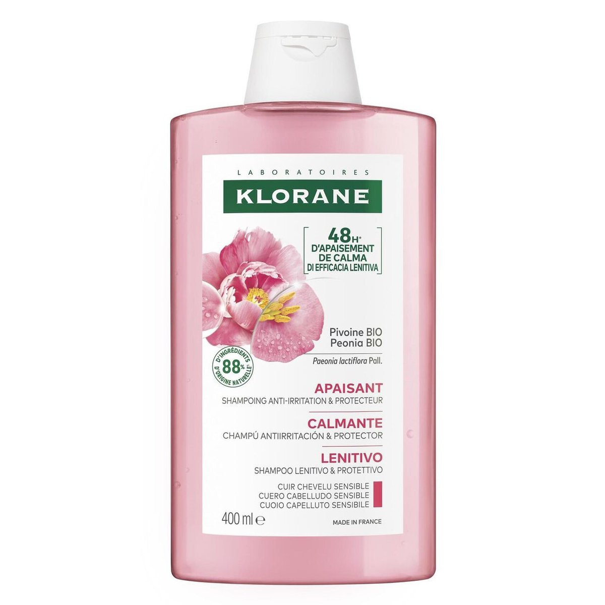 KLORANE Šampon s BIO pivoňkou 400ml