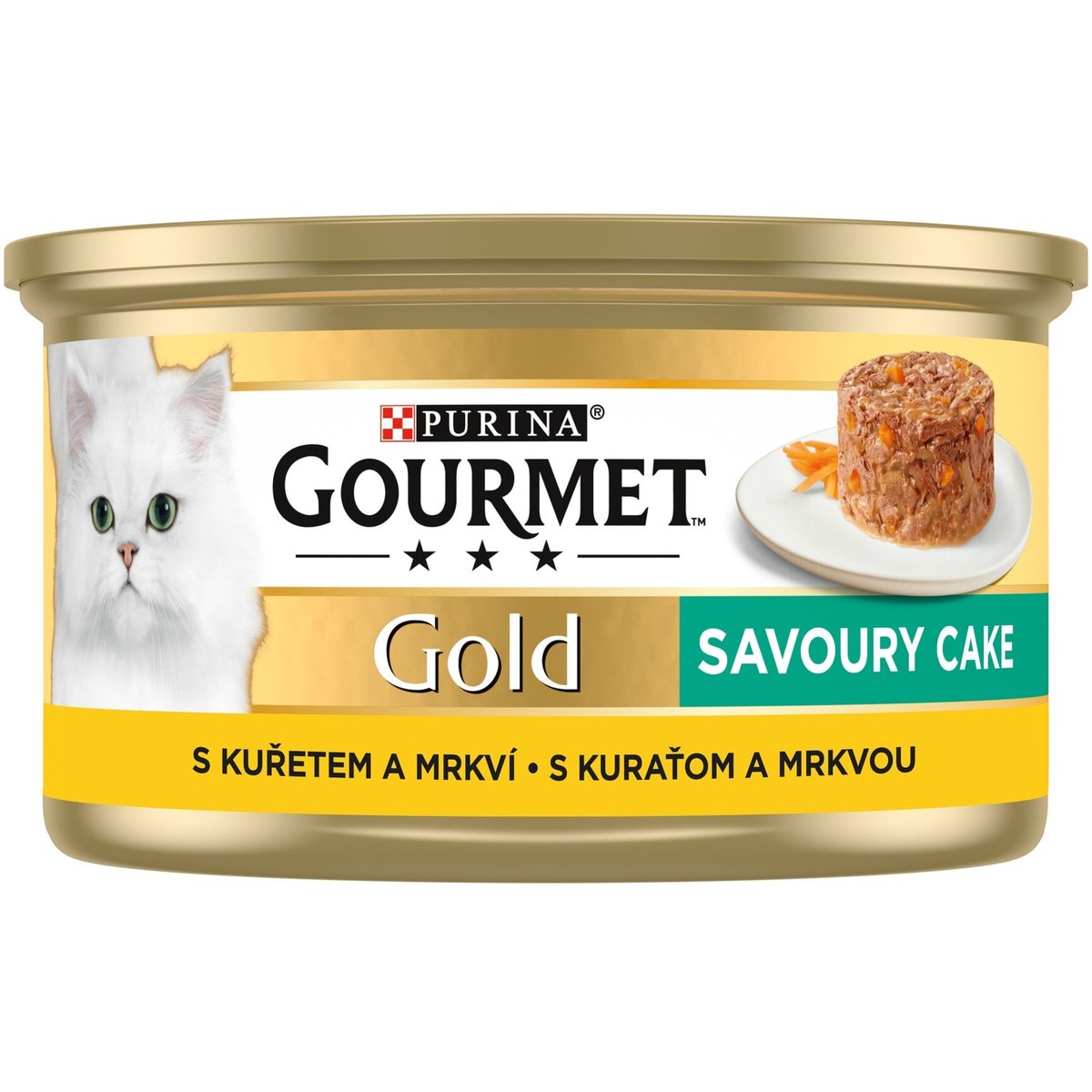 Gourmet Gold Savoury Cake konzerva pro kočky kuře