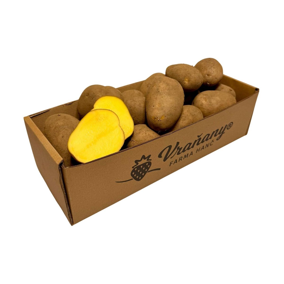 Farmářské brambory konzumní pozdní neprané – Farma Vraňany, košík