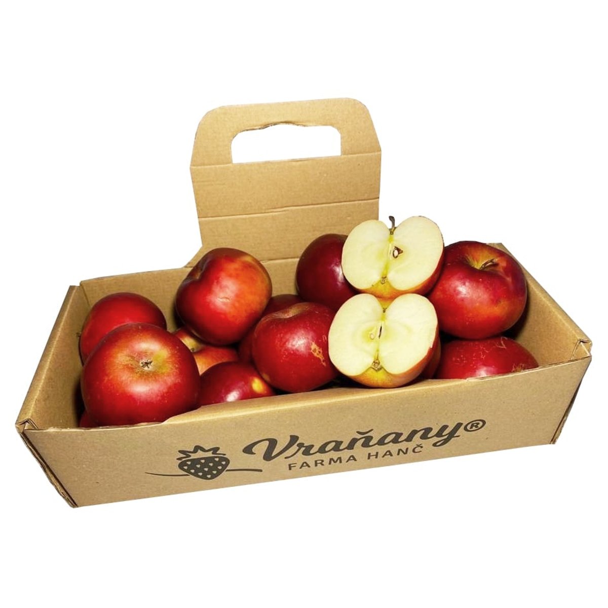 Farmářská jablka (odr. Rubinola) – Farma Vraňany, košík