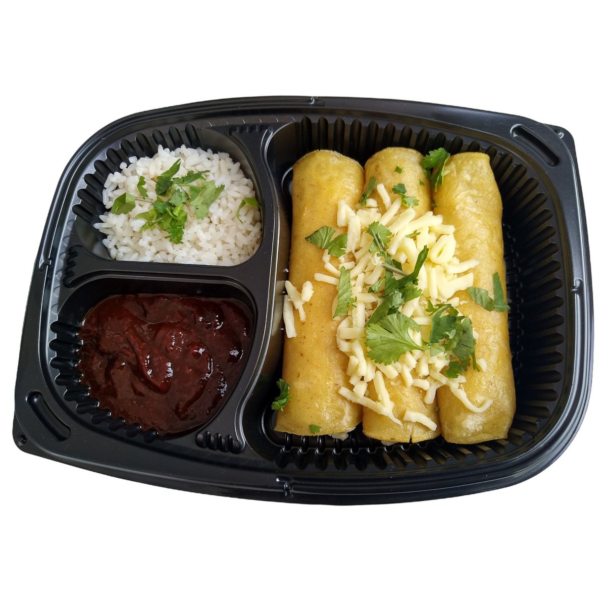 Mexicali Mercado Enchiladas con Pollo s bílou rýží