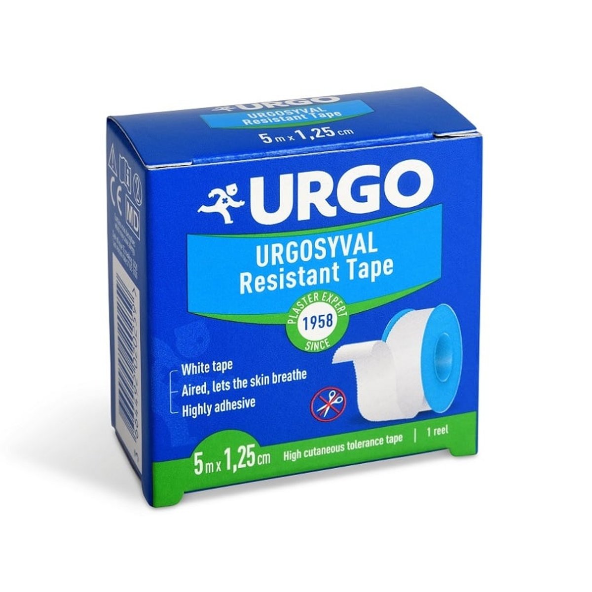 URGO SYVAL Textilní náplast bílá 1.25cmx5m