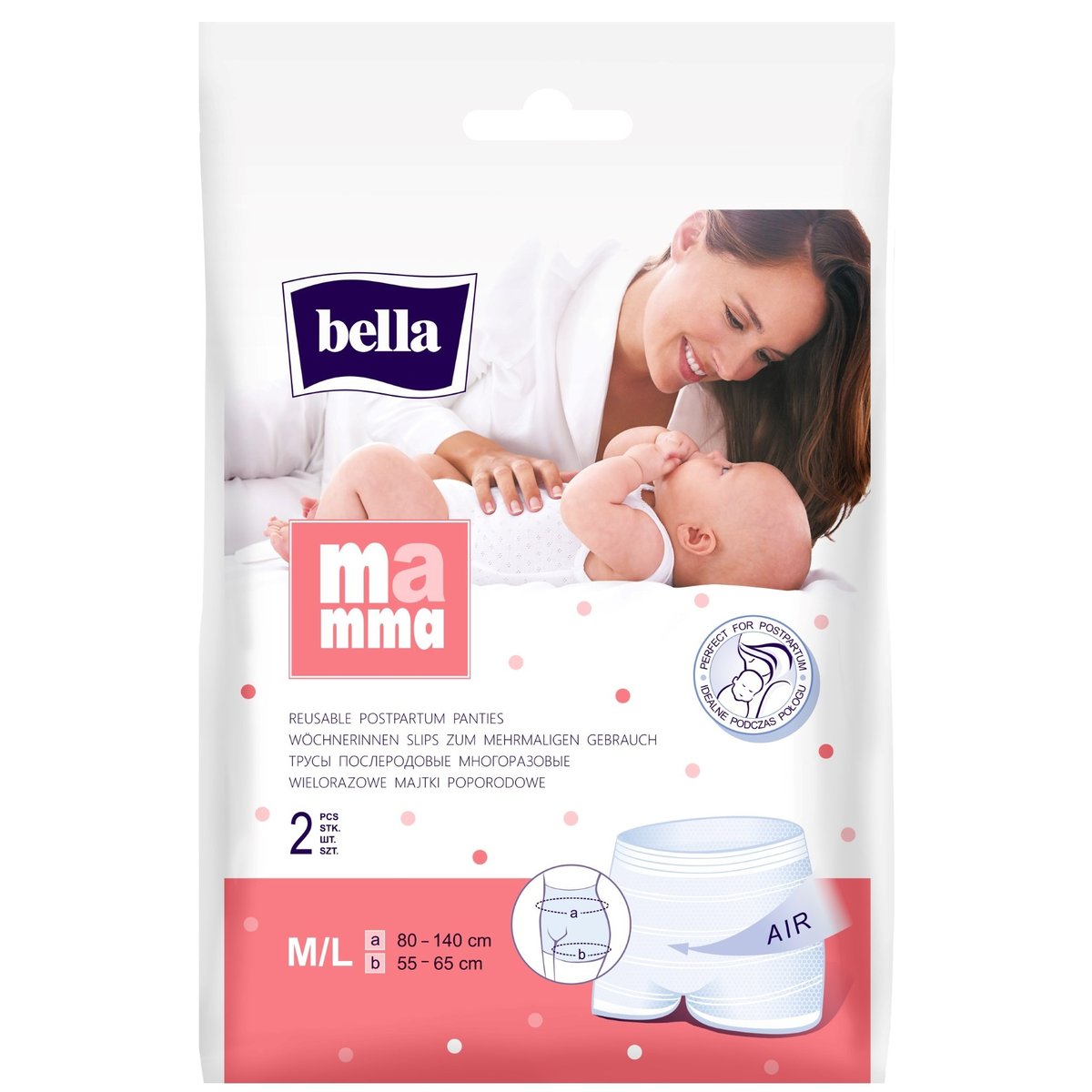 Bella Mamma síťové kalhotky M–L