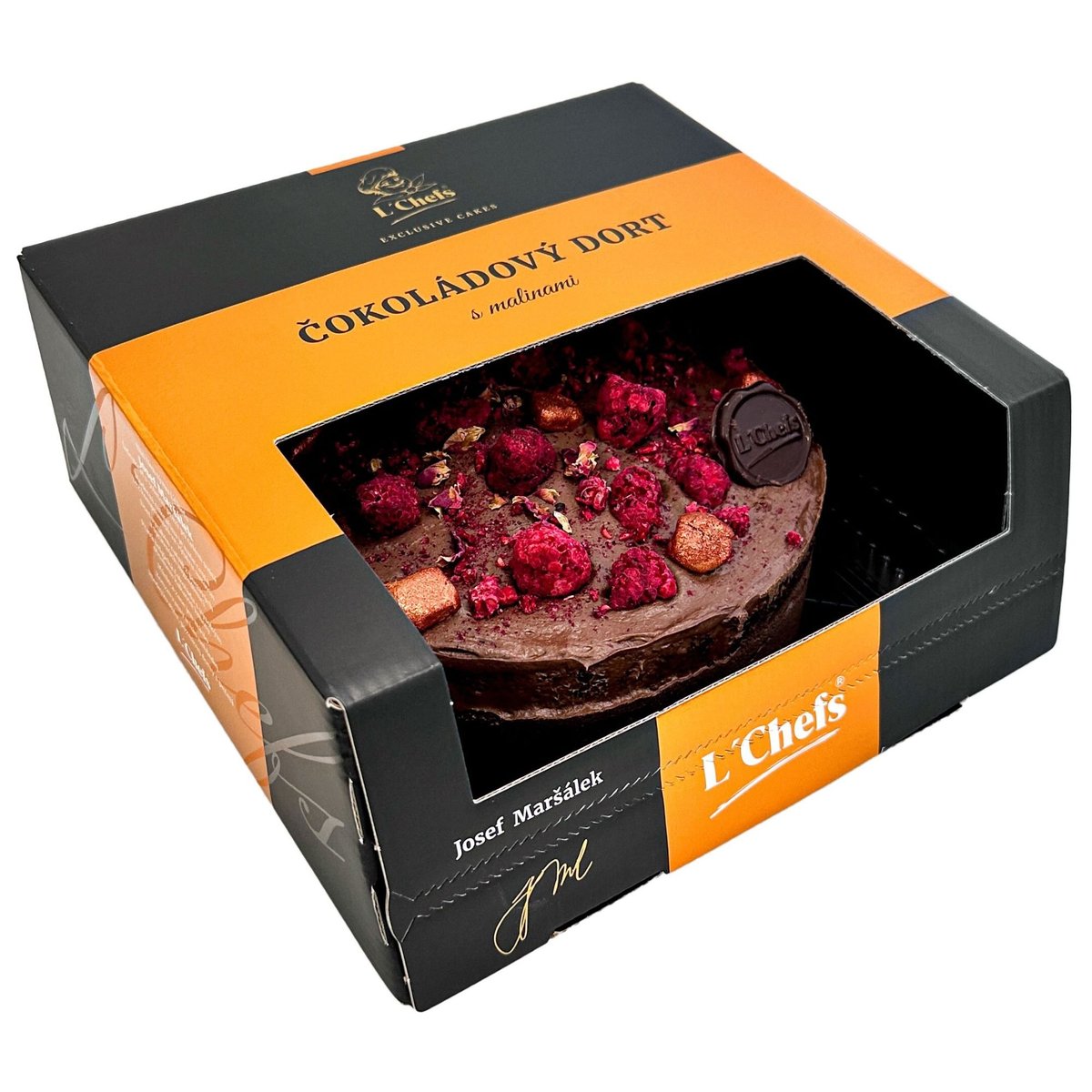 L'Chefs Čokoládový dort s malinami od cukráře Maršálka