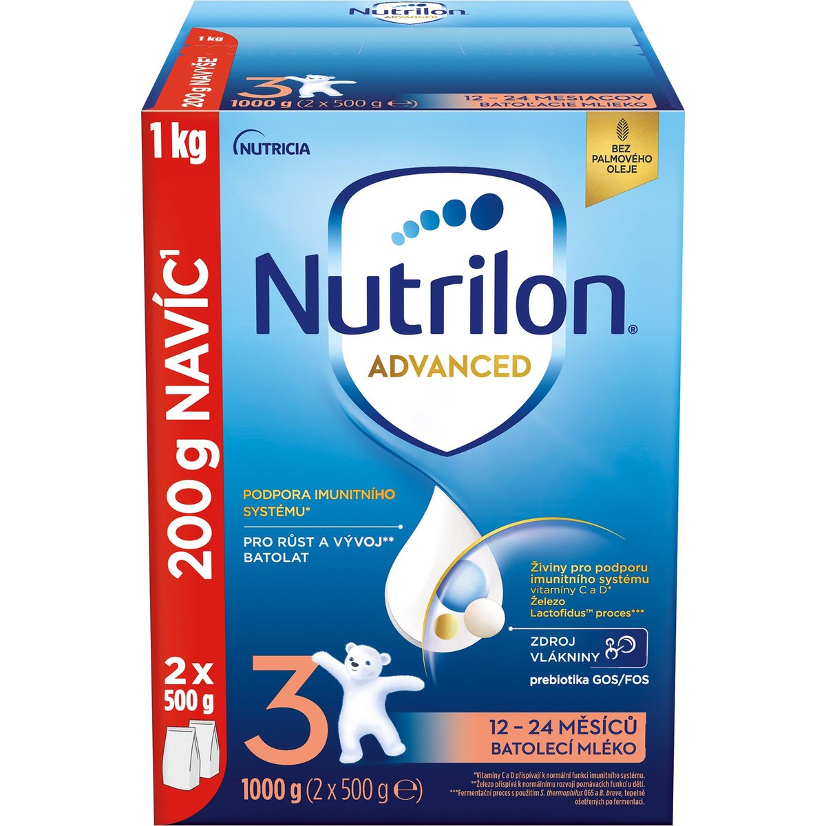 Nutrilon Advanced 3 batolecí mléko – duo balení
