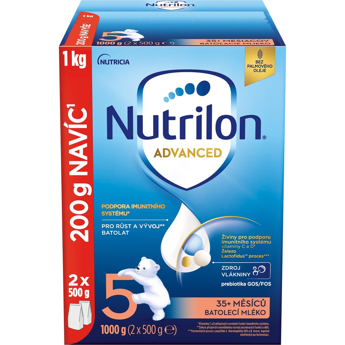 Nutrilon Advanced 5 batolecí mléko – duo balení