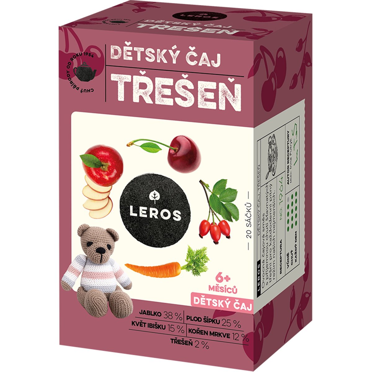 Leros Dětský čaj Třešeň