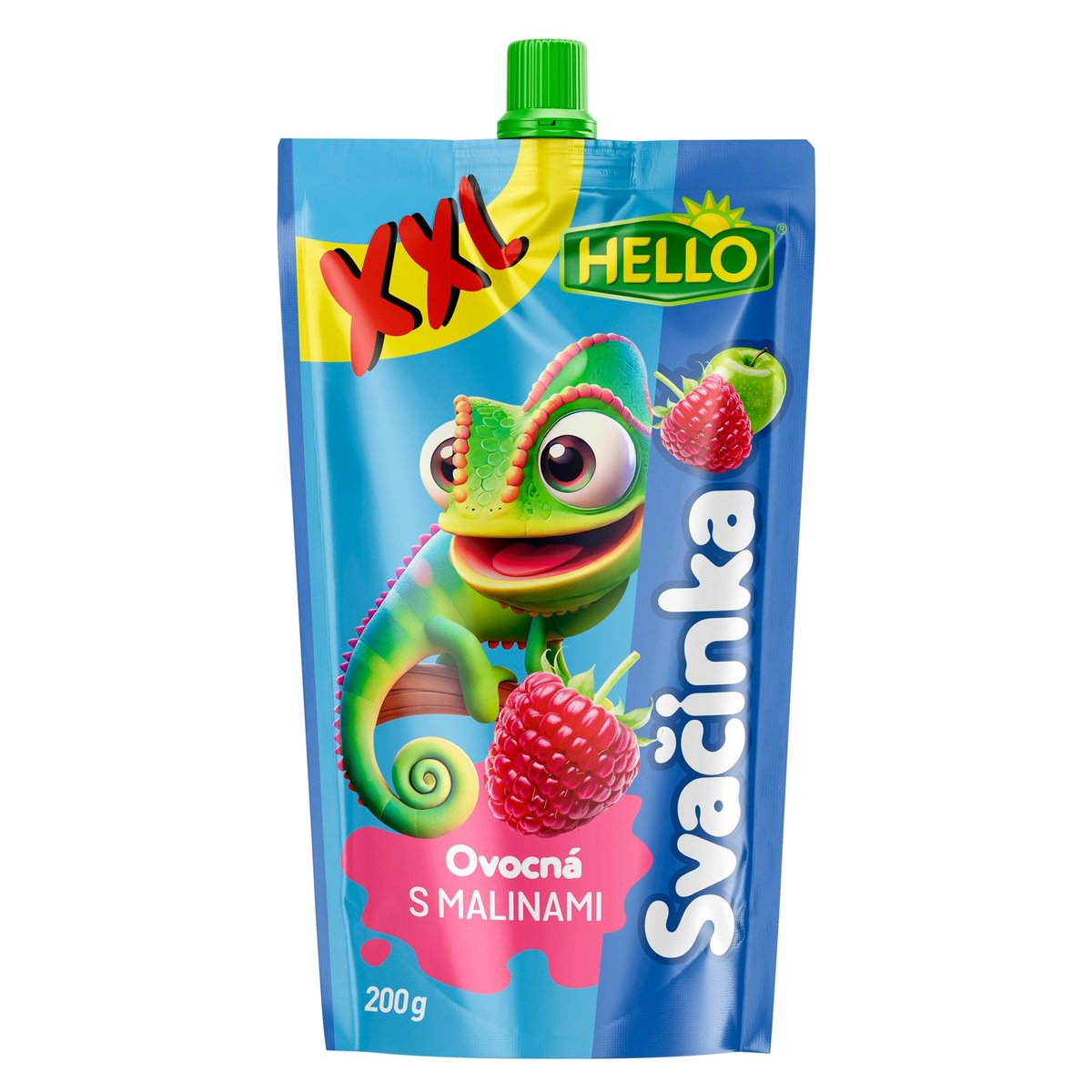 Hello Ovocná svačinka XXL s malinami kapsička