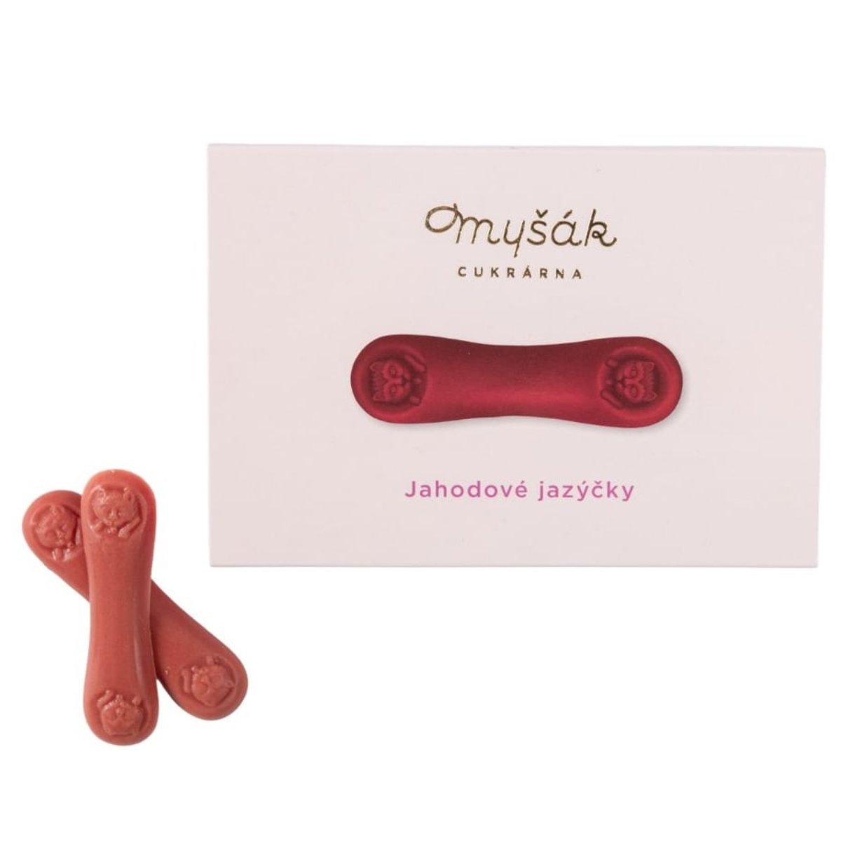 Cukrárna Myšák Čokoládové jahodové jazýčky