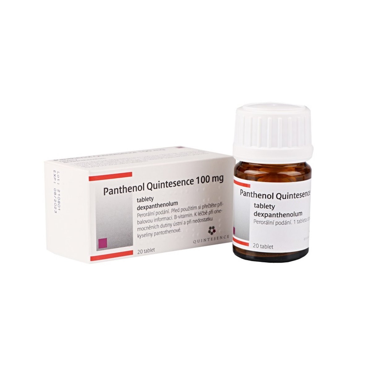 PANTHENOL QUINTESENCE 100MG Tableta 20