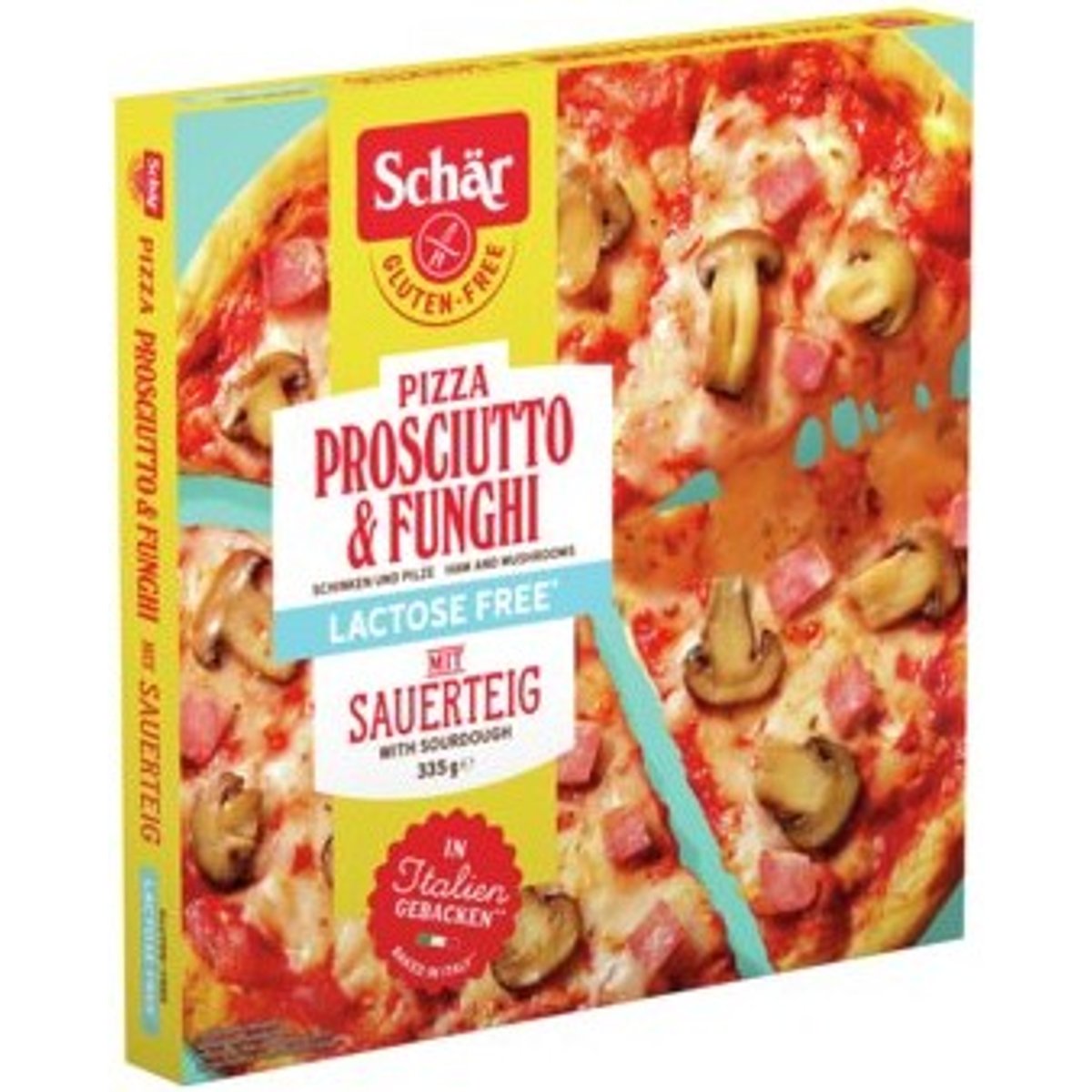 Schär Pizza Prosciutto Funghi bez lepku a laktózy