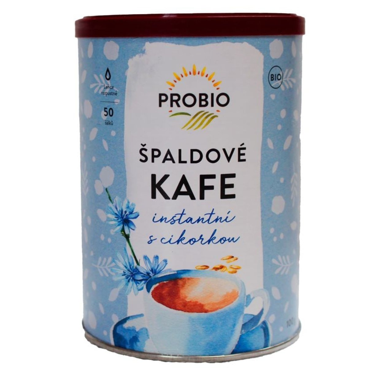 Probio BIO Špaldové kafe Instantní s cikorkou