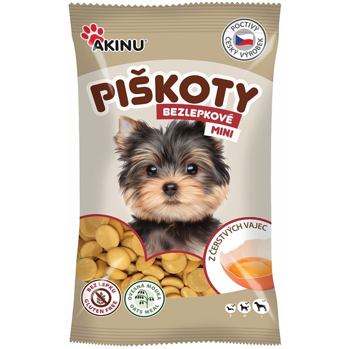 Akinu Bezlepkové mini piškoty pro psy