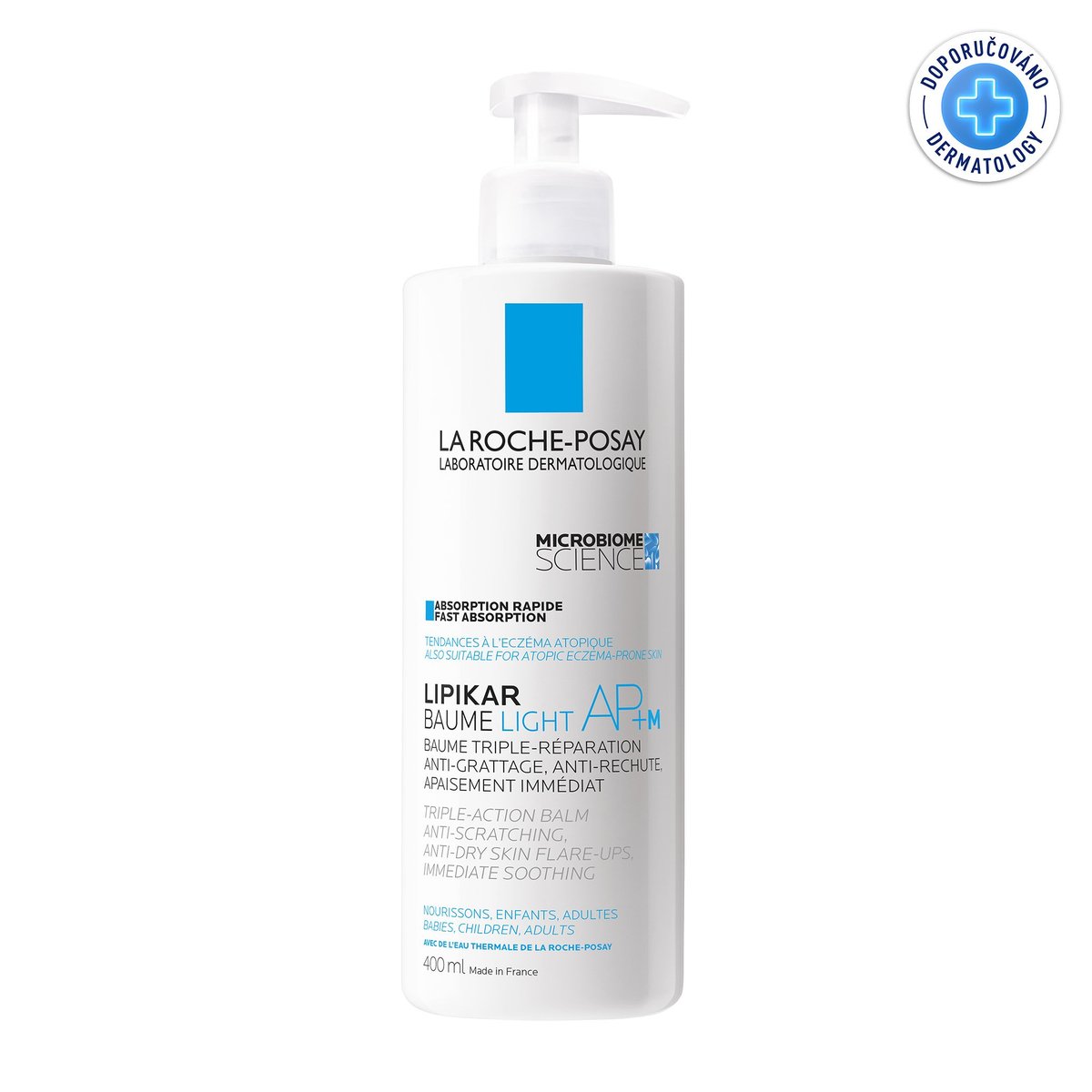 La Roche-Posay Lipikar Baume AP+M Light lehký tělový balzám pro suchou a citlivou pokožku 400 ml