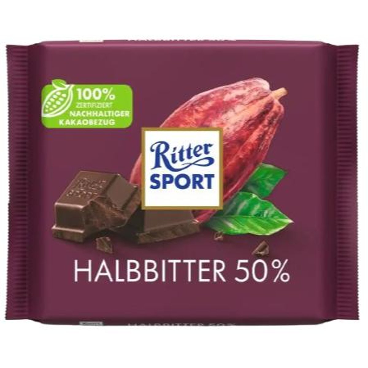 Ritter Sport Polohořká čokoláda