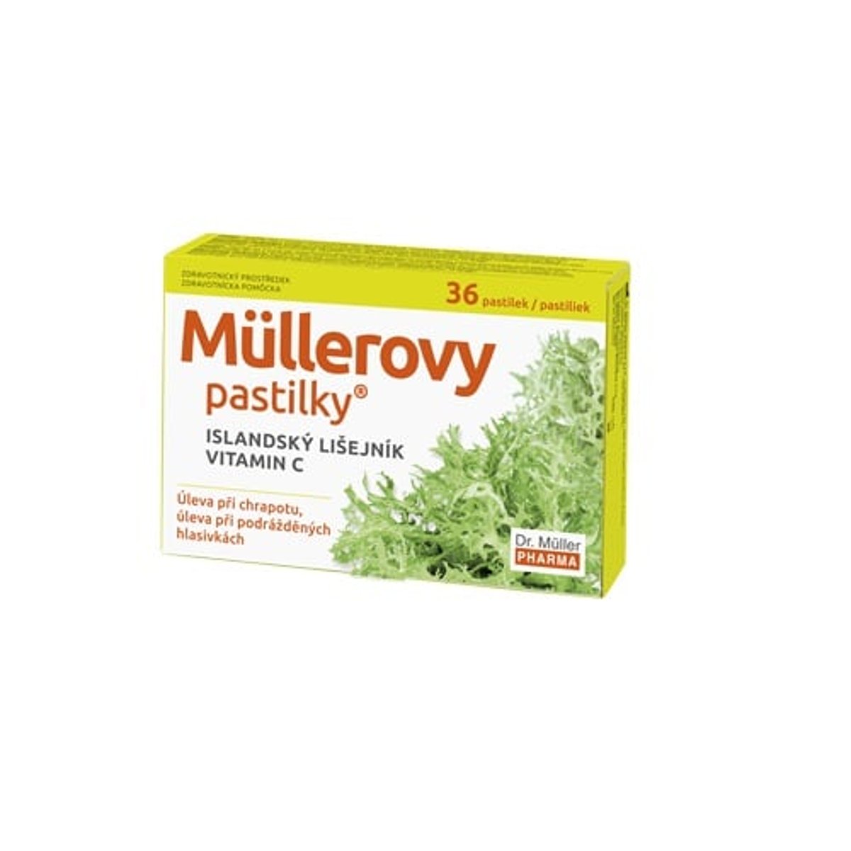 Müllerovy pastilky s islandským lišejníkem 36ks