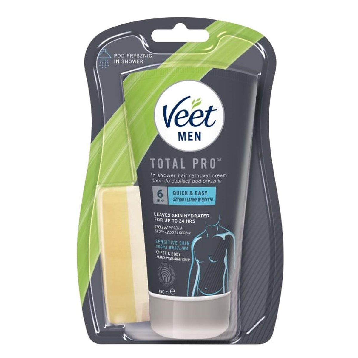 Veet Men Depilační krém pro citlivou pokožku do sprchy