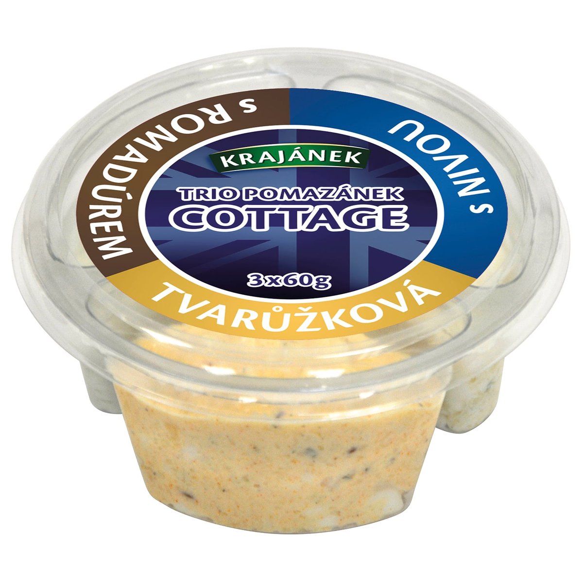 Krajánek Trio pomazánek cottage sýrový mix