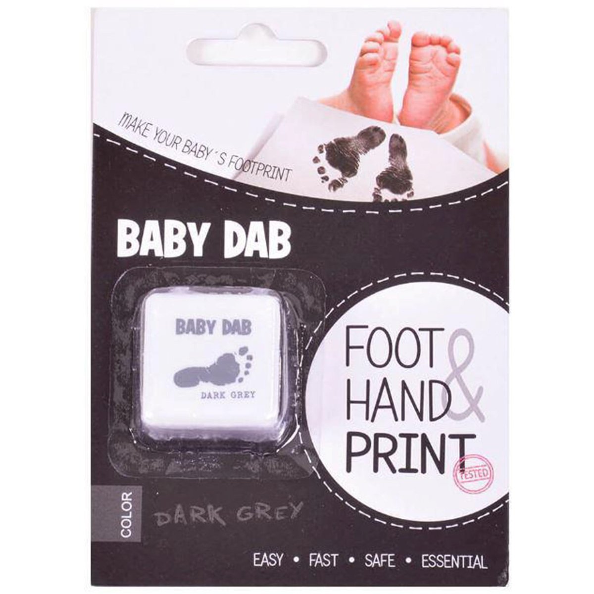 Baby Dab Barva na dětské otisky – šedá