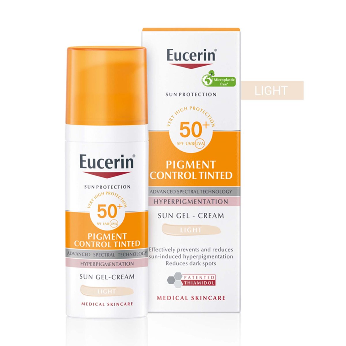 Eucerin SUN PigmentControlTinted SPF50+ světlá50ml