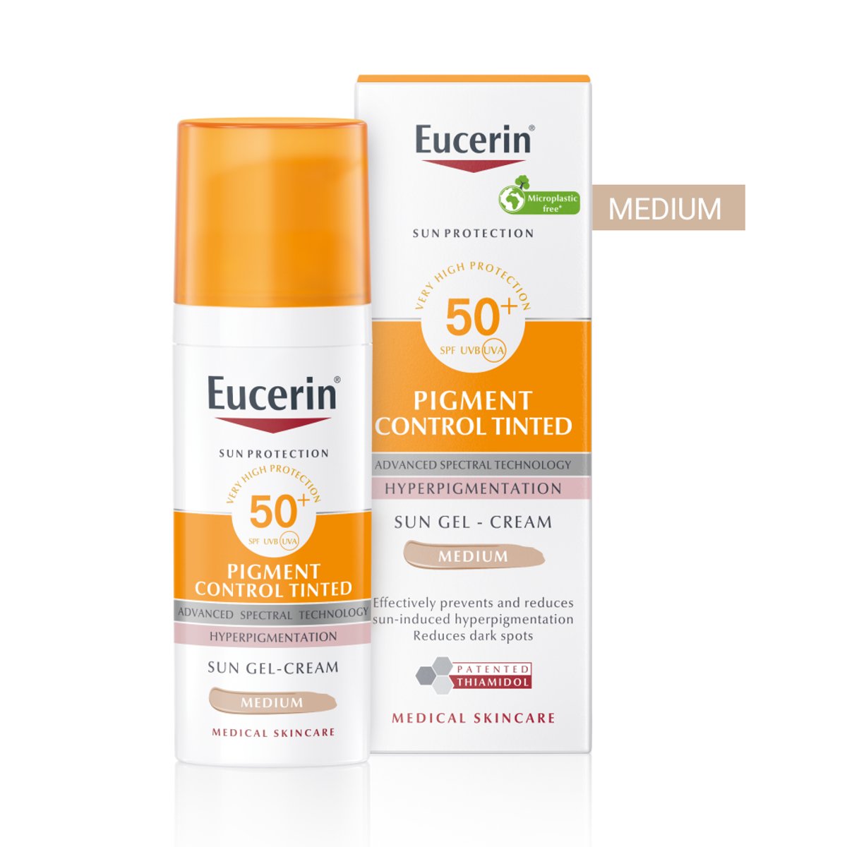 Eucerin SUN PigmentControlTinted SPF50+ tmavá 50ml