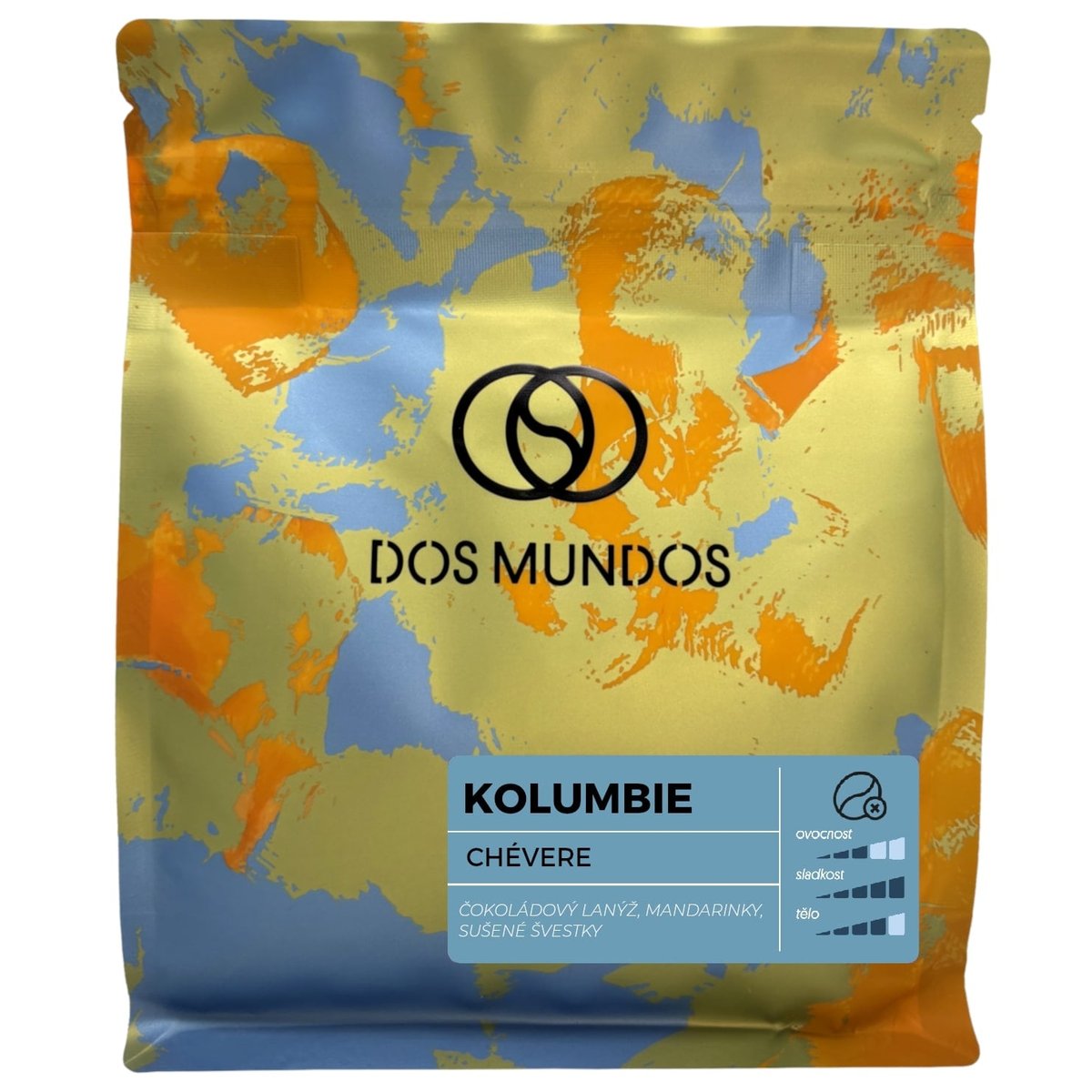 Dos Mundos Kolumbie espresso zrnková káva bez kofeinu