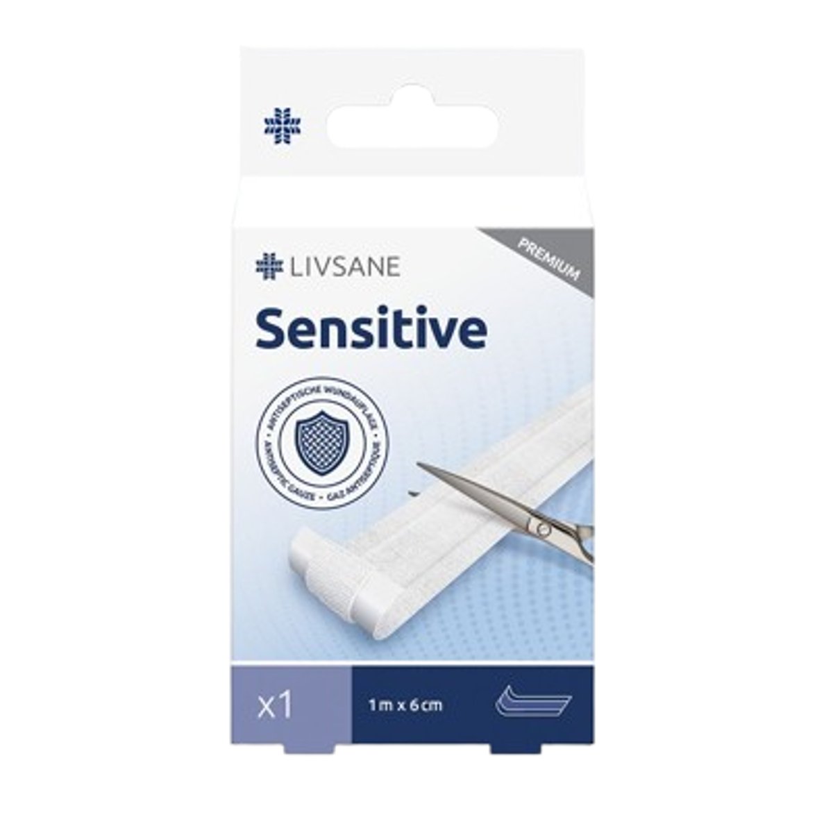 LIVSANE Náplast Sensitive 6cmx1m 1ks