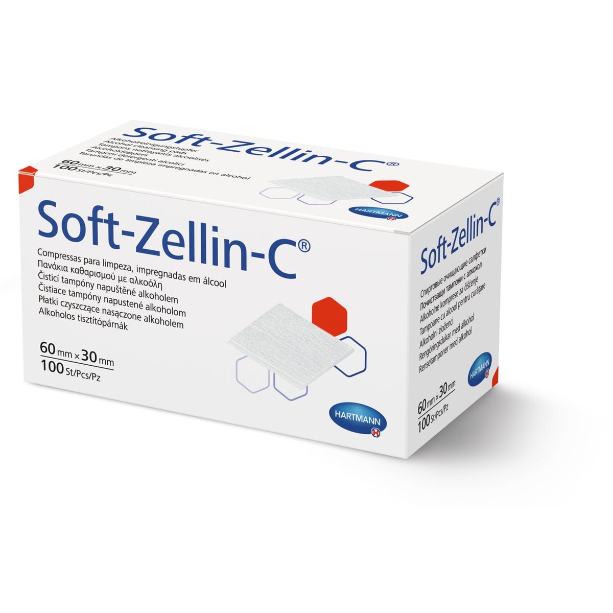 Tampon Soft-Zellin-C impreg.s alkoholem 100ks