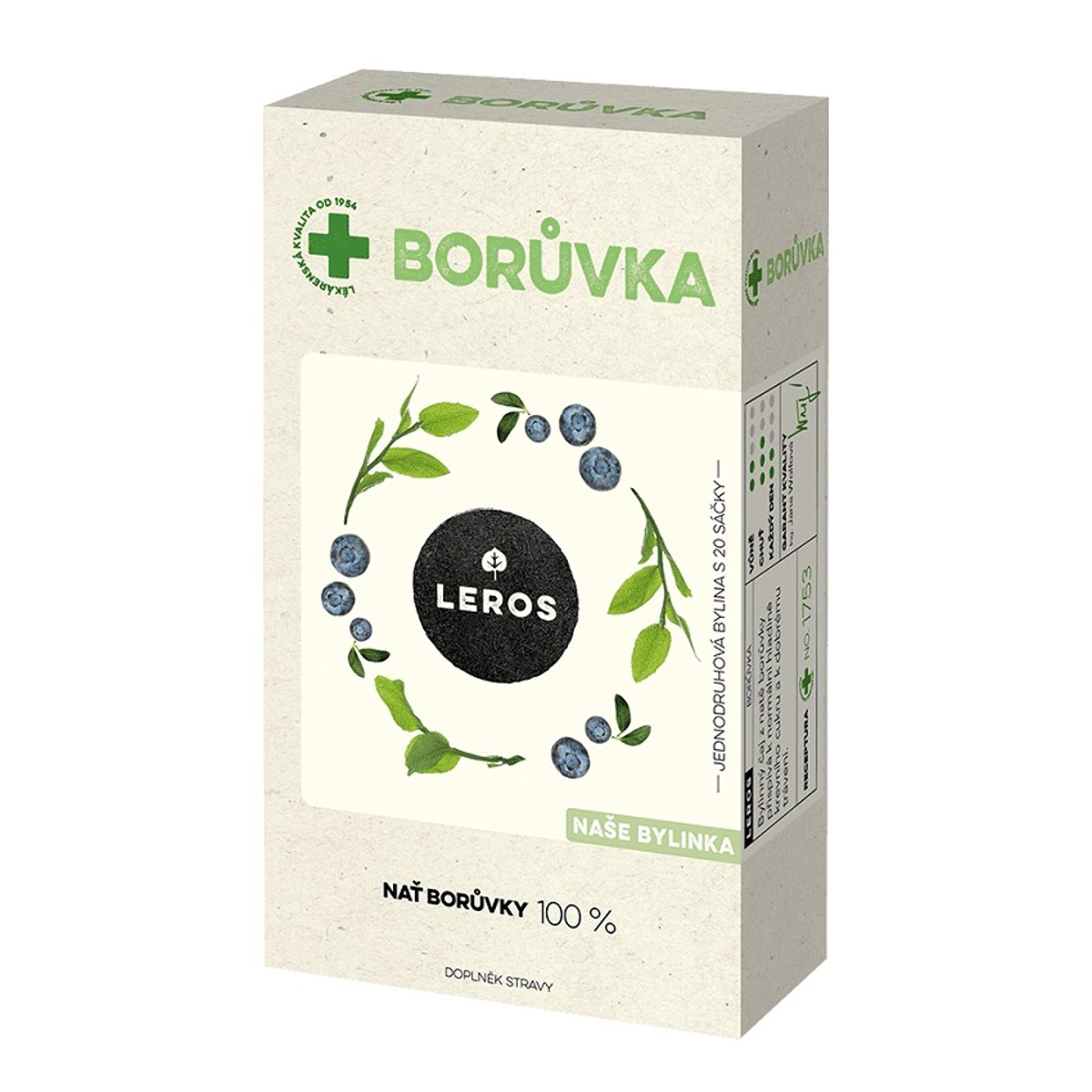 LEROS Borůvka čaj 20x1.5g