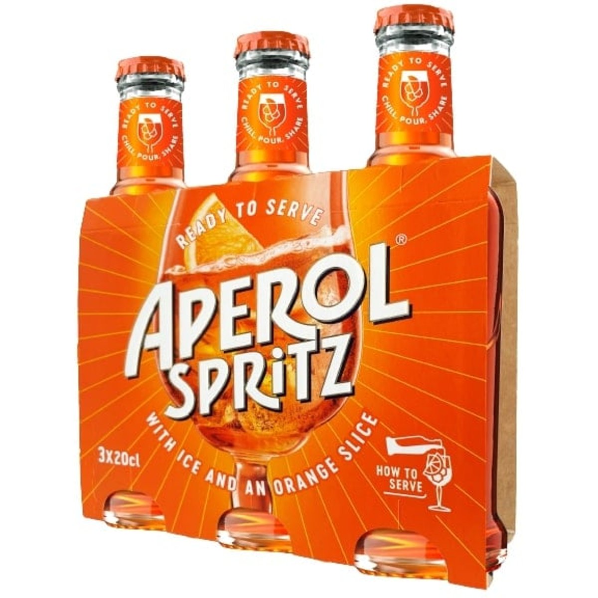 Aperol Spritz Bitter 9% obj. (3×20cl)