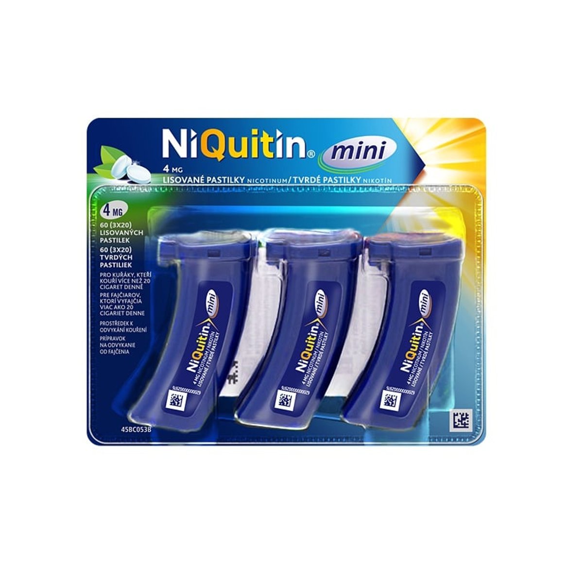 NIQUITIN MINI 4MG lisovaná pastilka 3X20