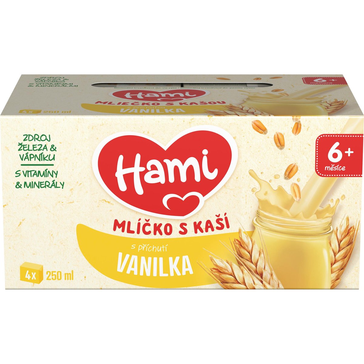 Hami Mlíčko s kaší s příchutí vanilky