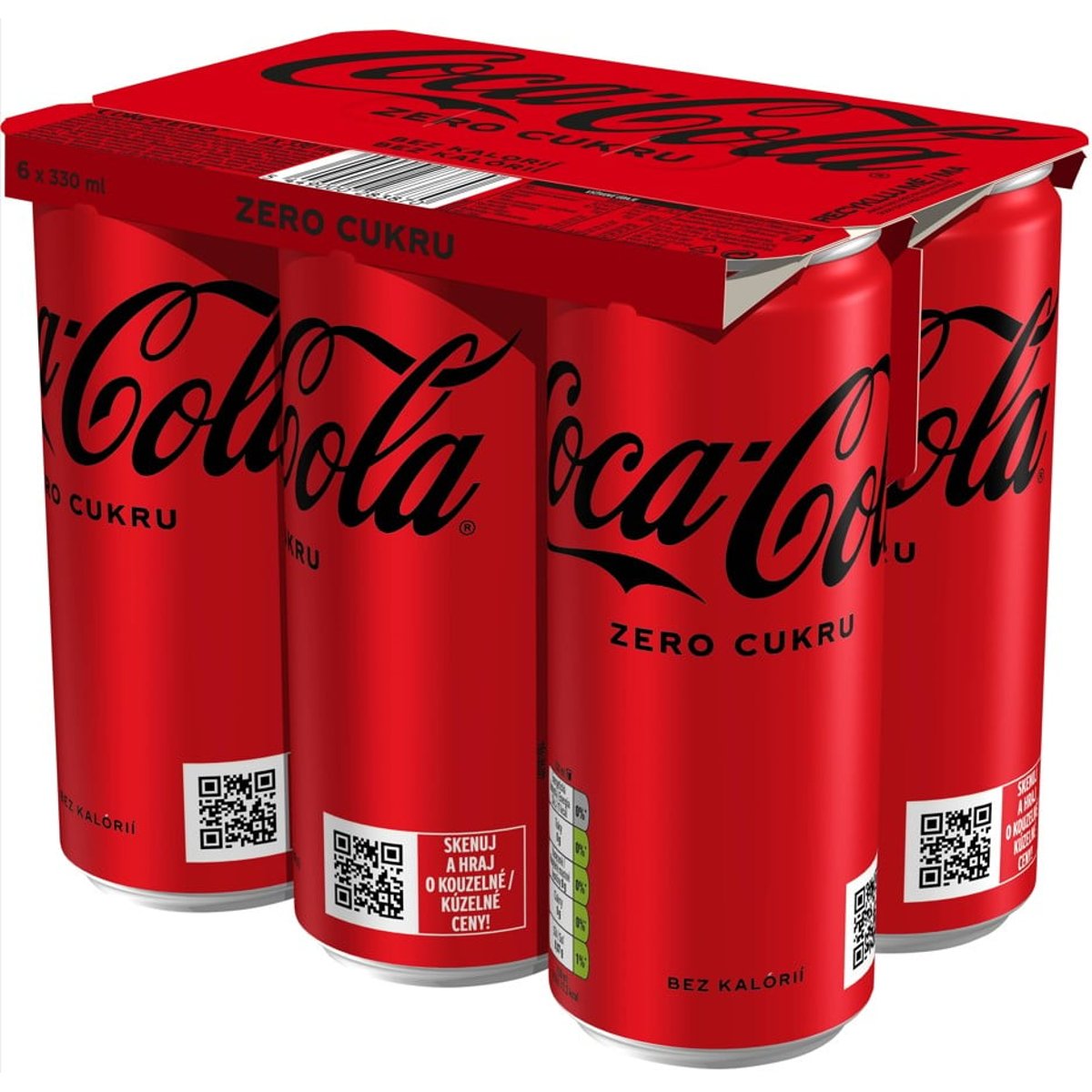 Coca-Cola Zero (6x0,33 l) plech