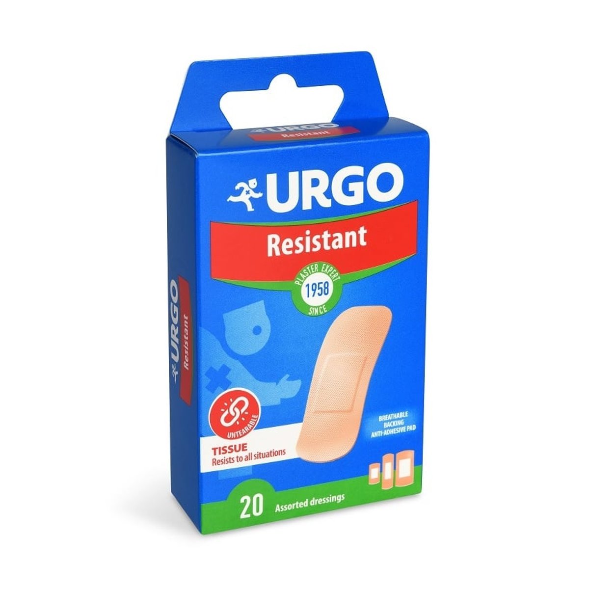 URGO RESISTANT Odolná náplast 20ks