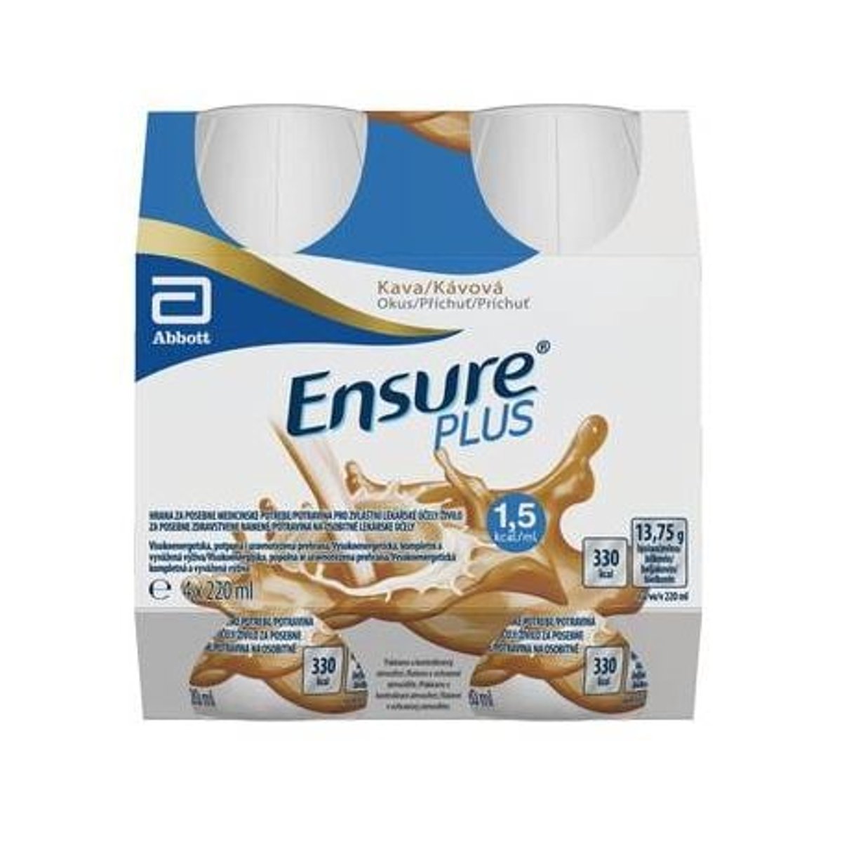 ENSURE PLUS KÁVOVÁ PŘÍCHUŤ perorální roztok 4X220ML