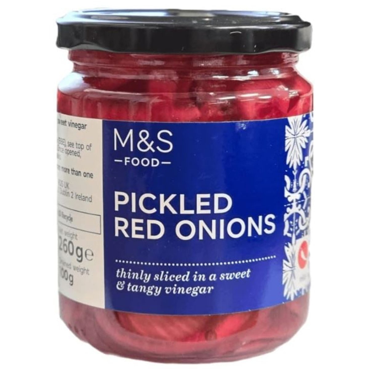 Marks & Spencer Krájená červená cibule nakládaná ve sladkokyselém kořeněném nálevu