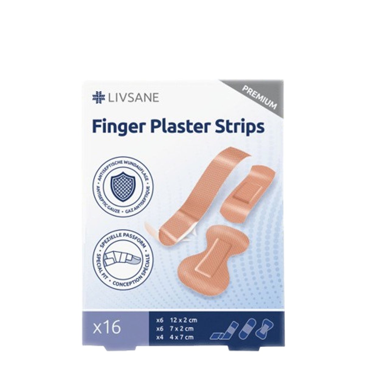 LIVSANE Náplasti na prsty 16ks