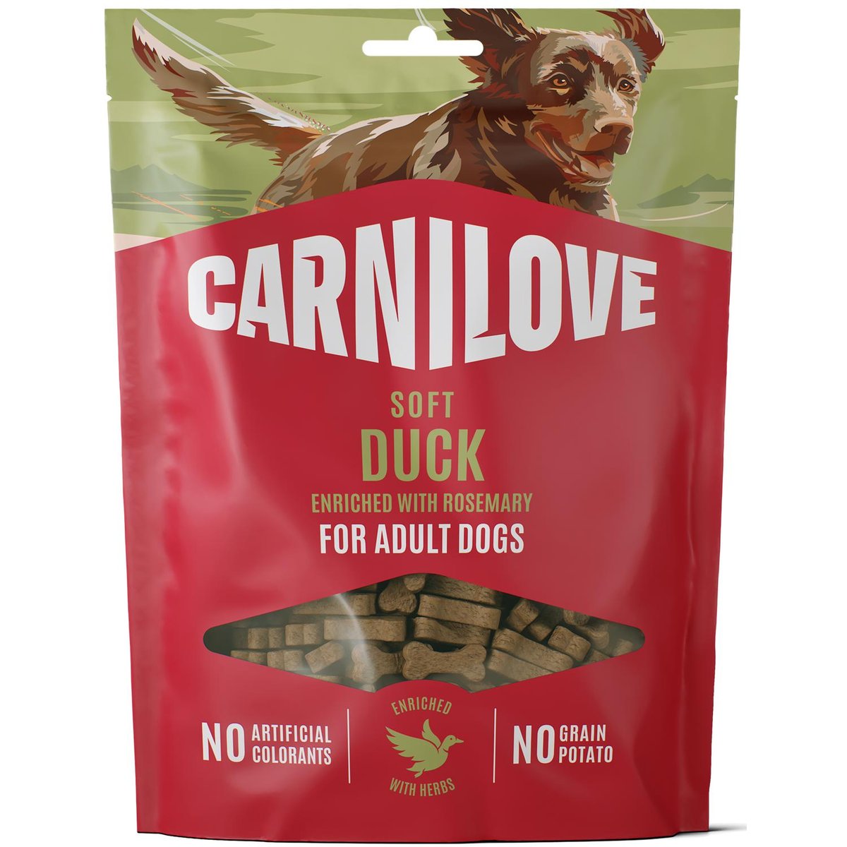 Carnilove Měkký pamlsek pro psy kachna s rozmarýnem