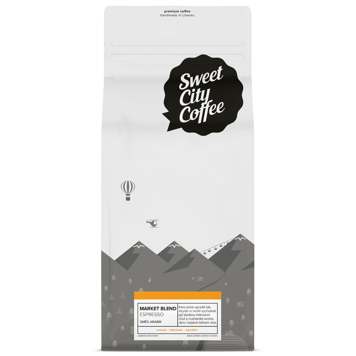 Sweet city Market Blend Espresso zrnková káva