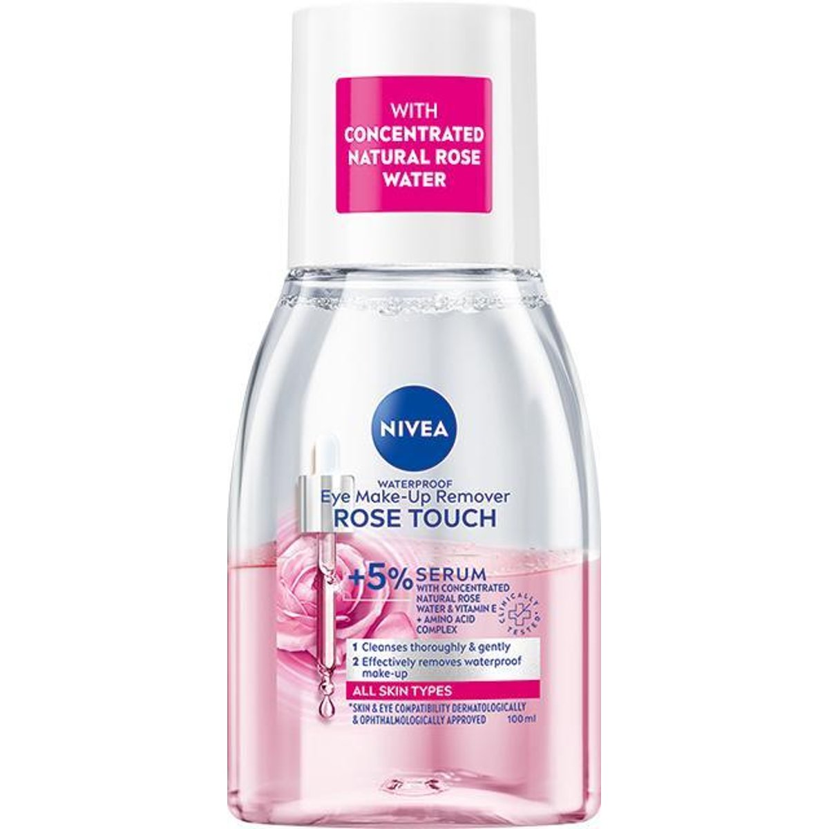 Nivea Rose Touch dvoufázový odličovač očí