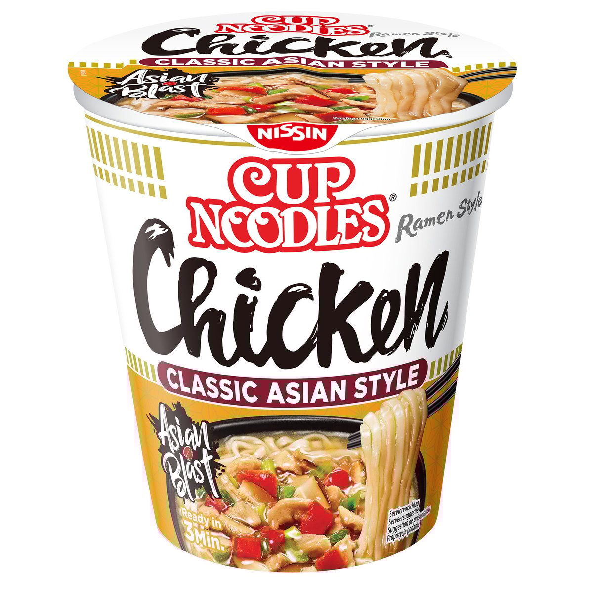 Nissin Instantní nudlová polévka Tasty Chicken