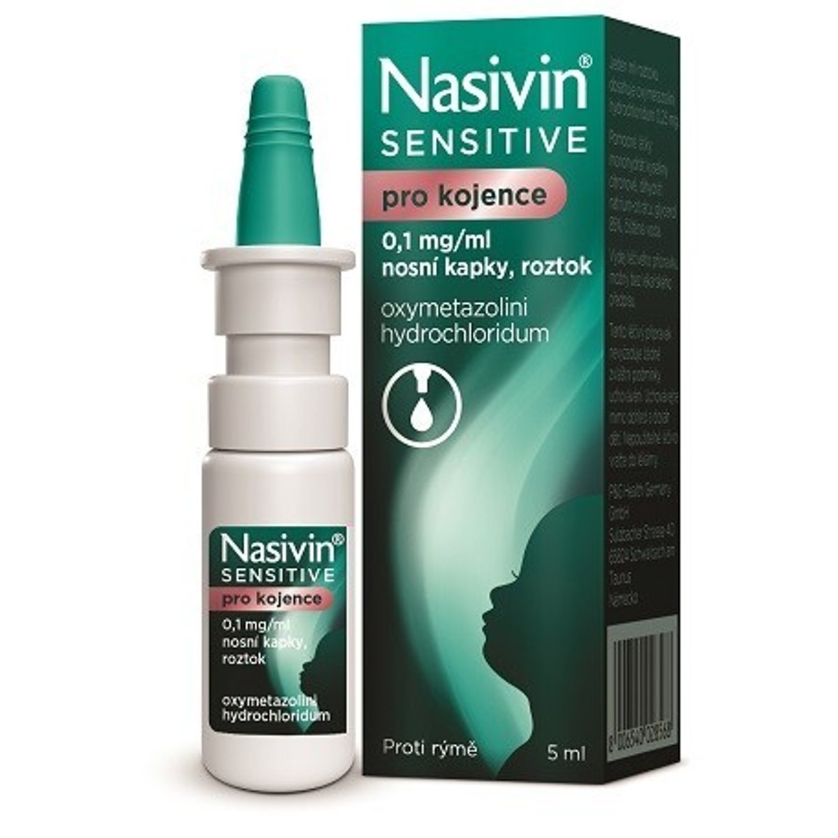NASIVIN SENSITIVE PRO KOJENCE 0,1MG/ML Nosní kapky, roztok 1X5ML