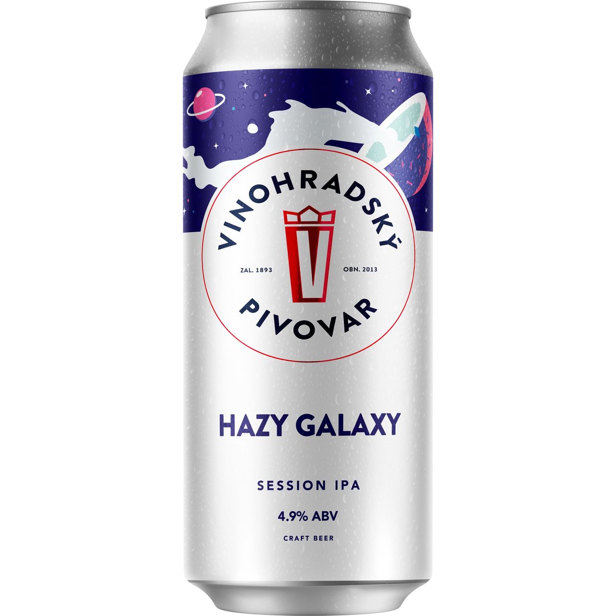 Vinohradský pivovar Hazy Galaxy Session IPA plech