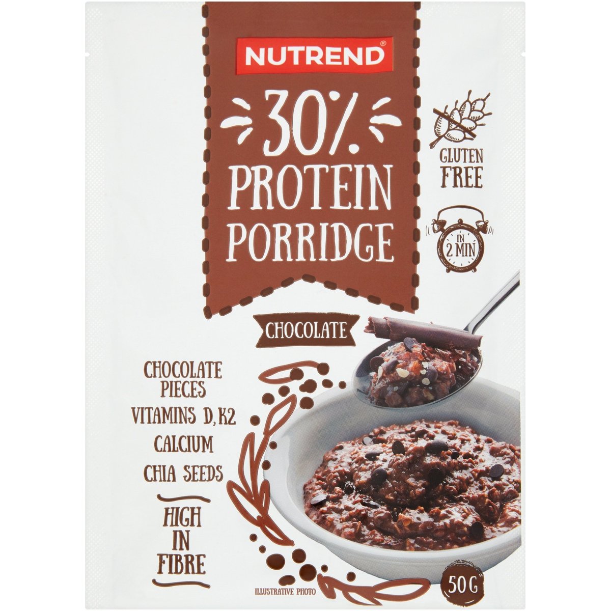 Nutrend Protein Porridge 50 g - čokoláda