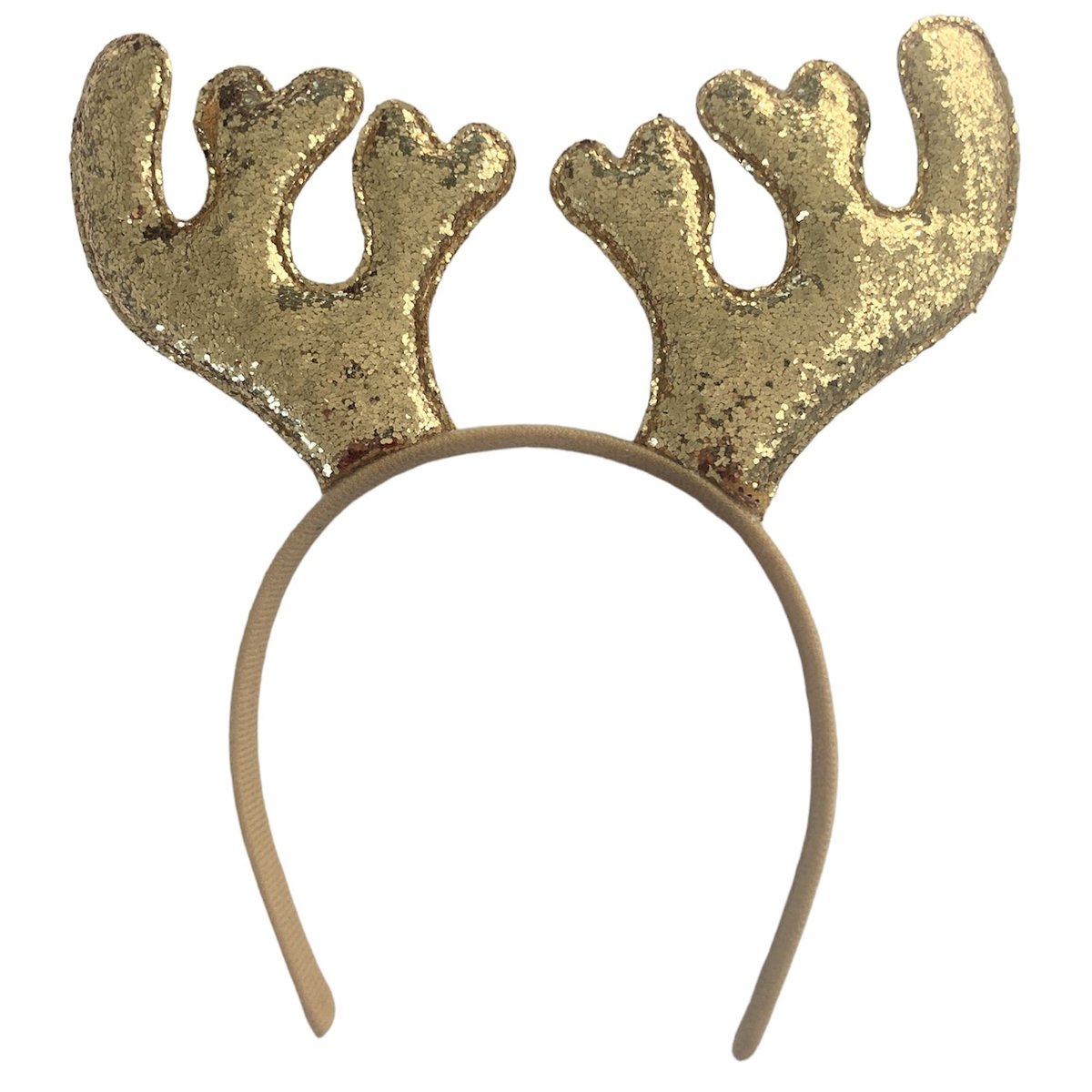 Butlers Crazy Christmas čelenka parohy zlatá