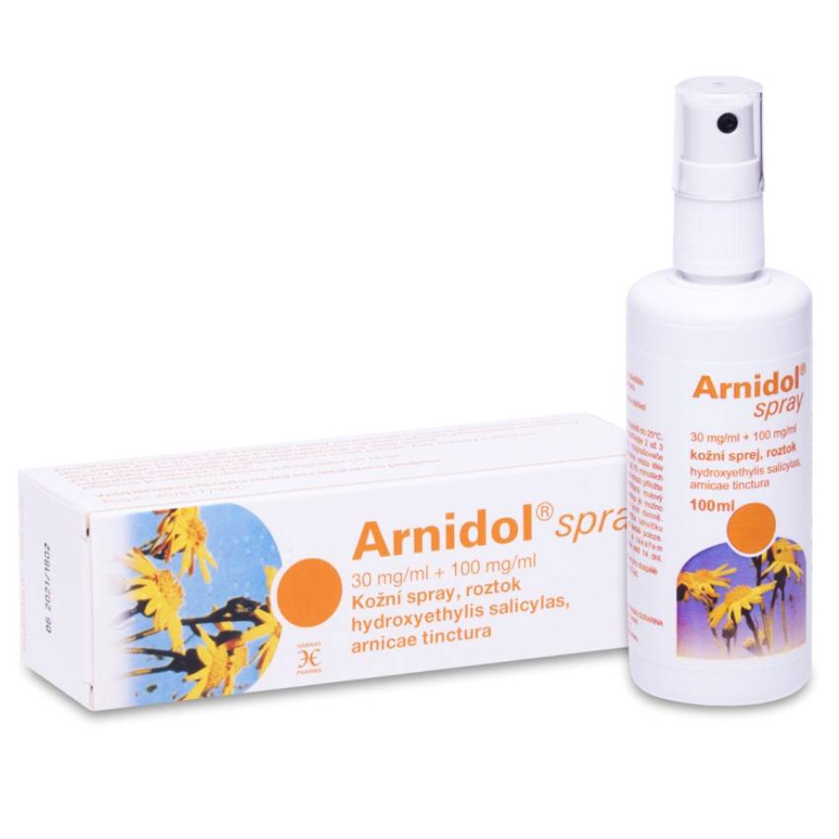 ARNIDOL SPRAY 30MG/ML+100MG/ML Kožní sprej, roztok 100ML