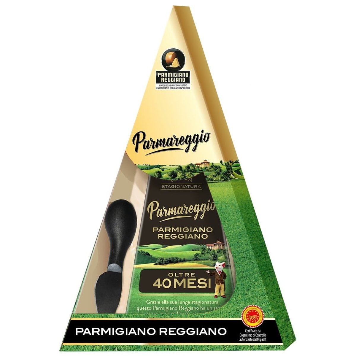 Parmareggio Parmigiano Reggiano 40 měsíců a nůž na sýr